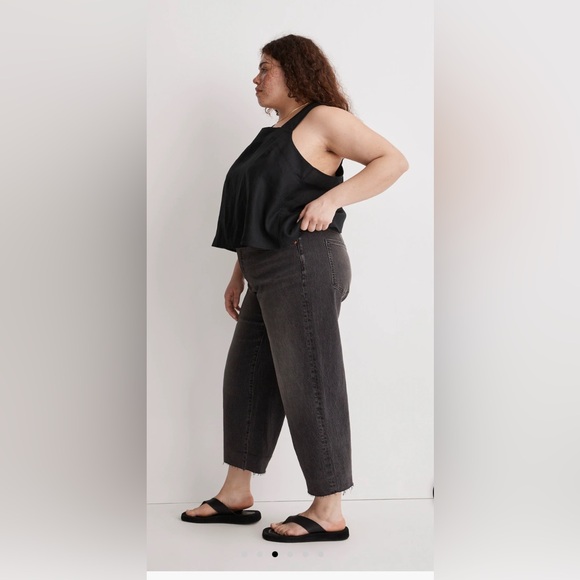 Madewell Plus Perfect Vintage Wide Leg Cropped Jeans - Picture 3 of 5